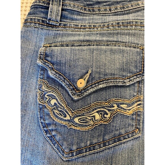 Nobo No Boundaries Shorts Denim Distressed  Size 11 Juniors Button Front - Picture 5 of 9